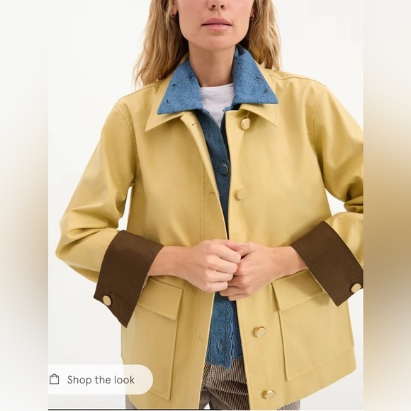 NEW Veronica Beard Denim Greta Eyelet Dickey Insert one size NWT - Picture 3 of 10